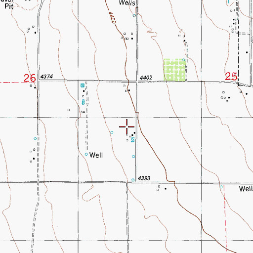 Topographic Map of 10125 Water Well, NM