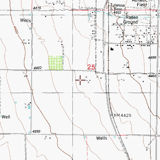 Topographic Map of 10119 Water Well, NM