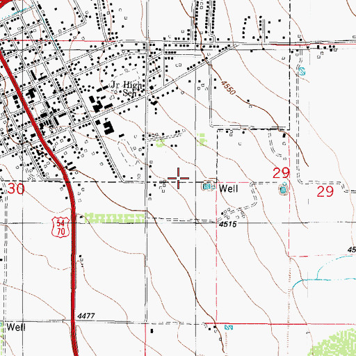 Topographic Map of 10027 Water Well, NM