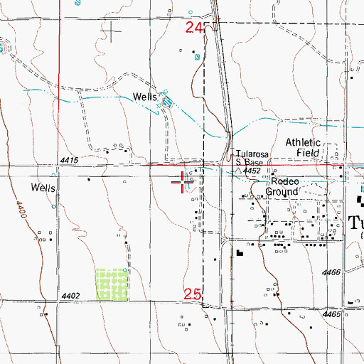 Topographic Map of 10114 Water Well, NM