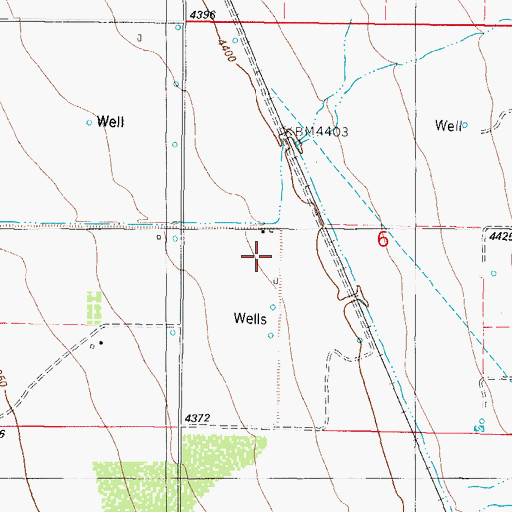 Topographic Map of 10301 Water Well, NM