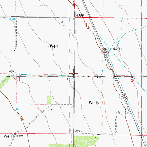 Topographic Map of 10033 Water Well, NM