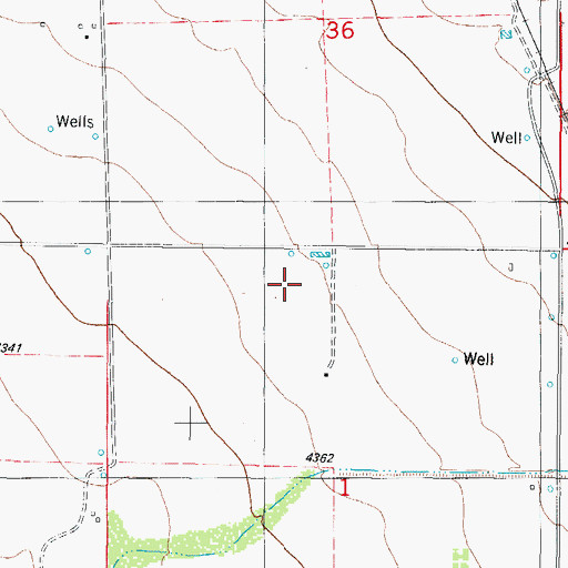 Topographic Map of 10030 Water Well, NM