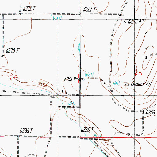 Topographic Map of Water Well 10007, NM