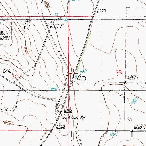 Topographic Map of Water Well 10017, NM