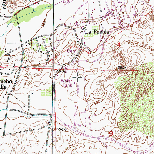 Topographic Map of RG-22935 Water Well, NM