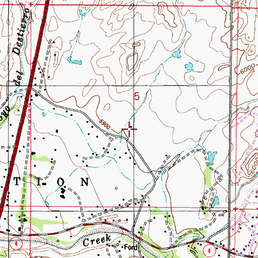 Topographic Map of 10173 Water Well, NM