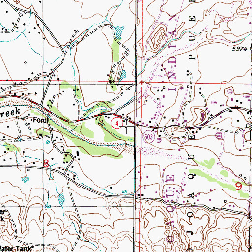 Topographic Map of RG-3735 Water Well, NM