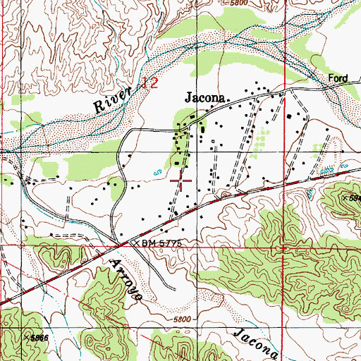Topographic Map of 10168 Water Well, NM