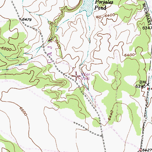 Topographic Map of RG-9740 Water Well, NM