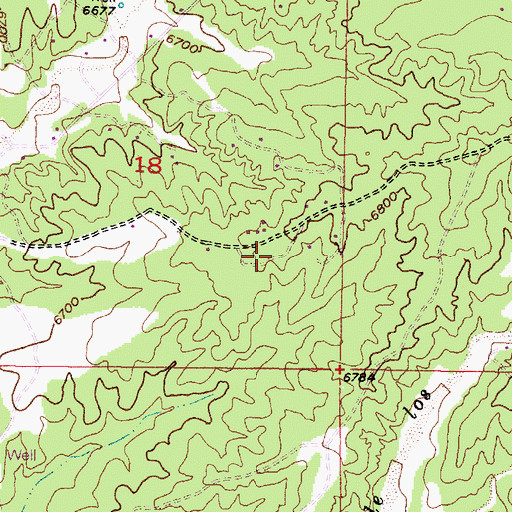Topographic Map of RG-19117 Water Well, NM