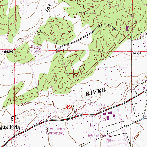 Topographic Map of RG-13657 Water Well, NM