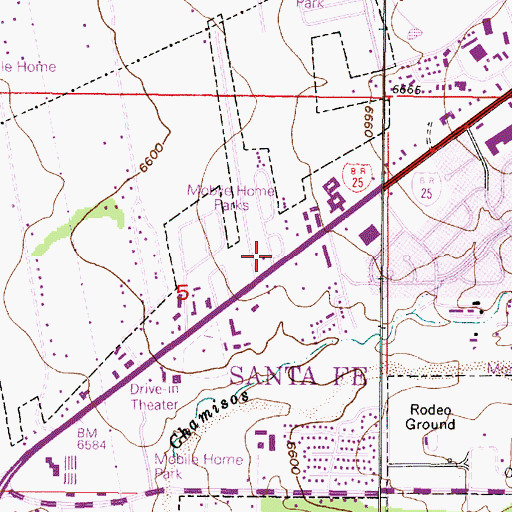 Topographic Map of RG-644 Water Well, NM