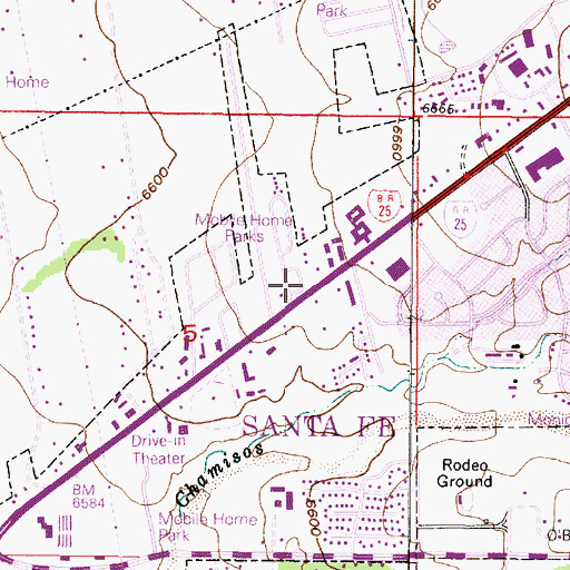 Topographic Map of RG-645 Water Well, NM