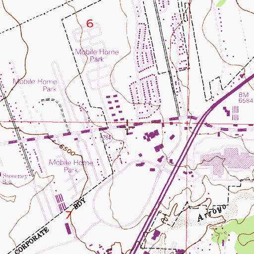 Topographic Map of RG-5982 Water Well, NM