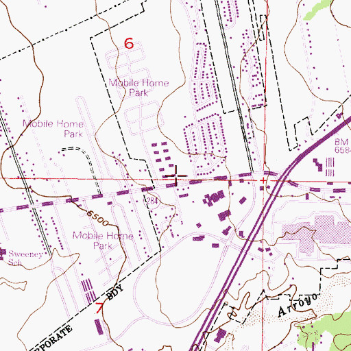 Topographic Map of RG-18287 Water Well, NM