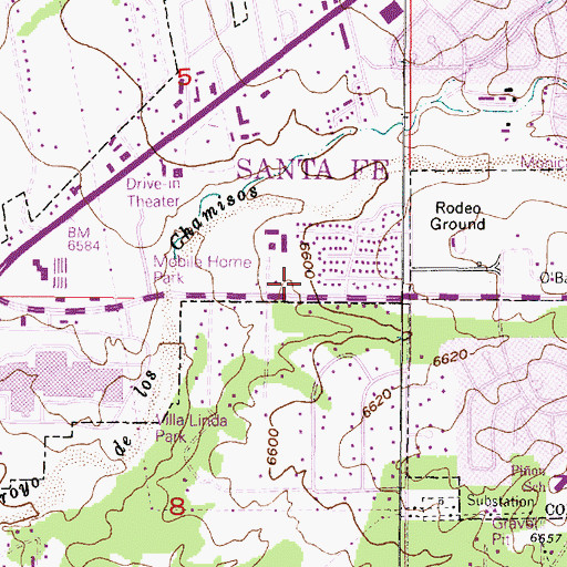 Topographic Map of RG-14596 Water Well, NM