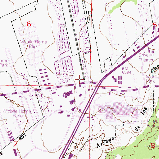 Topographic Map of 10123 Water Well, NM