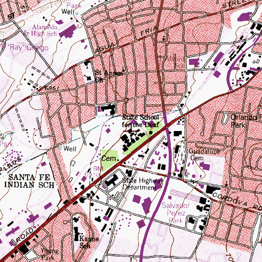 Topographic Map of Water Well 2, NM