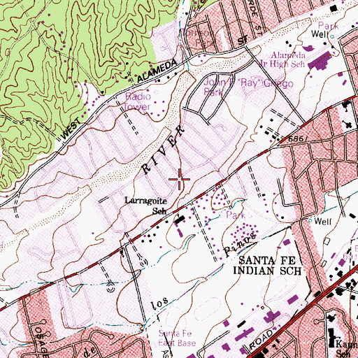 Topographic Map of Water Well 1A, NM