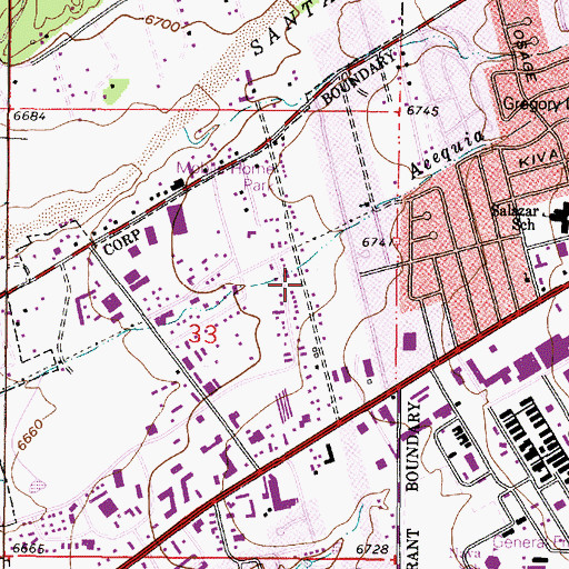 Topographic Map of RG-28453 Water Well, NM