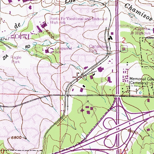 Topographic Map of 10032 Water Well, NM