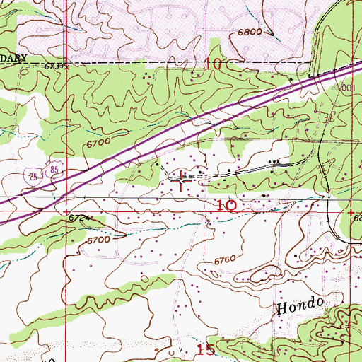 Topographic Map of RG-14650 Water Well, NM