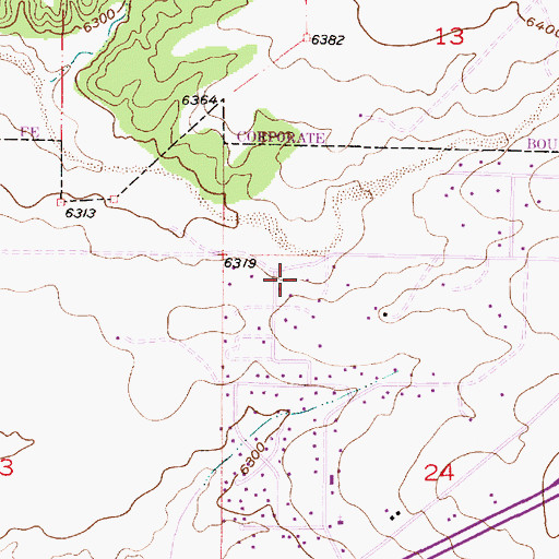 Topographic Map of 10026 Water Well, NM