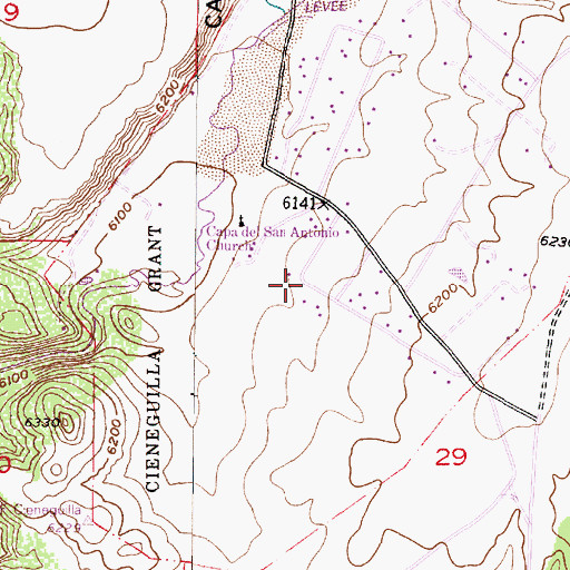 Topographic Map of RG-28296 Water Well, NM