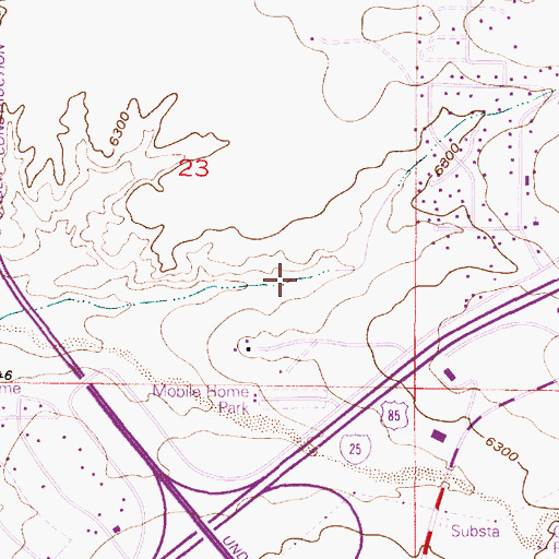 Topographic Map of RG-23796 Water Well, NM