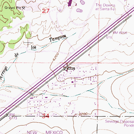 Topographic Map of RG-10158 Water Well, NM