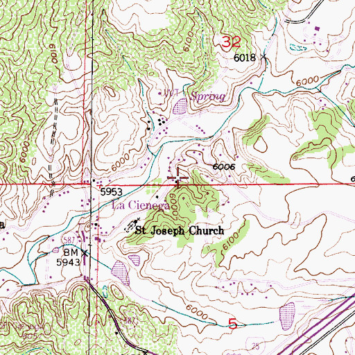 Topographic Map of RG-14959 Water Well, NM