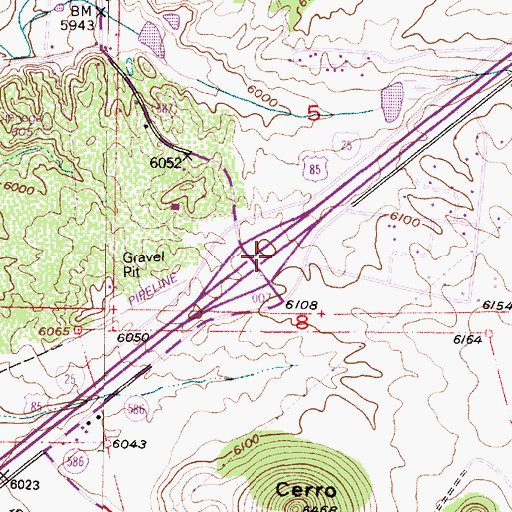 Topographic Map of RG-25973 Water Well, NM