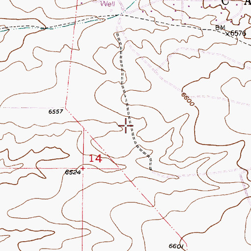 Topographic Map of RG-18593 Water Well, NM