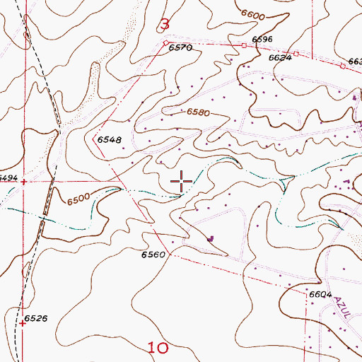 Topographic Map of 10259 Water Well, NM