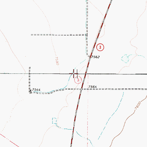 Topographic Map of 10017 Water Well, NM