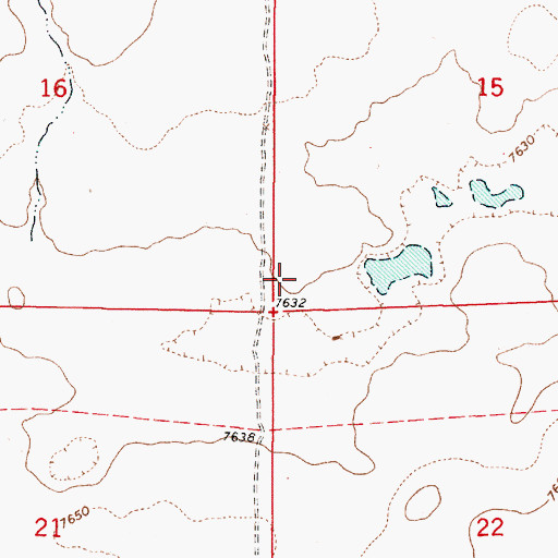 Topographic Map of Testhole R10 Water Well, NM