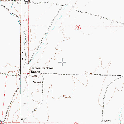 Topographic Map of House Water Well, NM