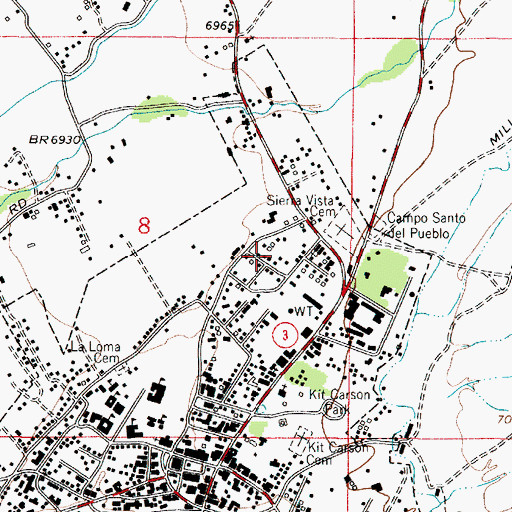 Topographic Map of Town Water Well 3, NM