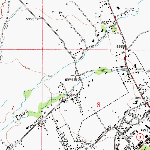 Topographic Map of 10115 Water Well, NM