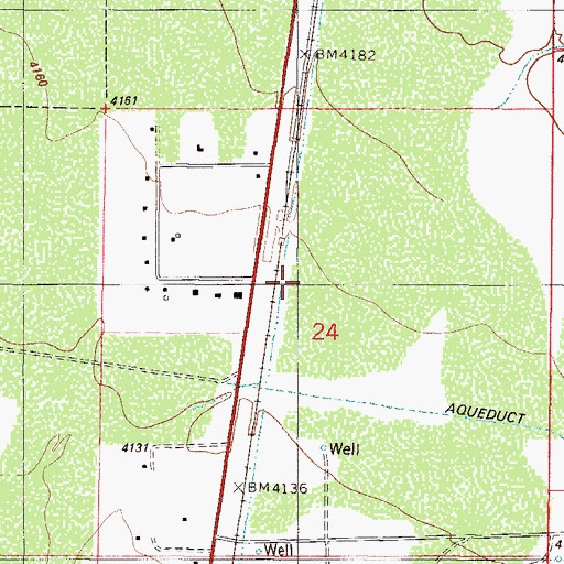 Topographic Map of T-8 Water Well, NM