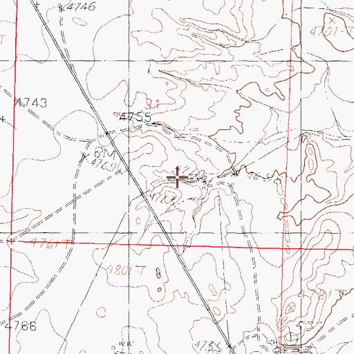 Topographic Map of Adobe Ranch Water Well, NM