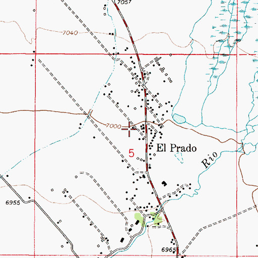 Topographic Map of Bethel Deleverance Church, NM