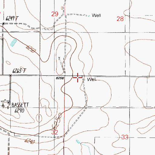 Topographic Map of 10018 Water Well, NM