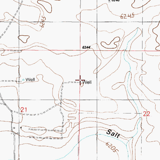 Topographic Map of 101008 Water Well, NM