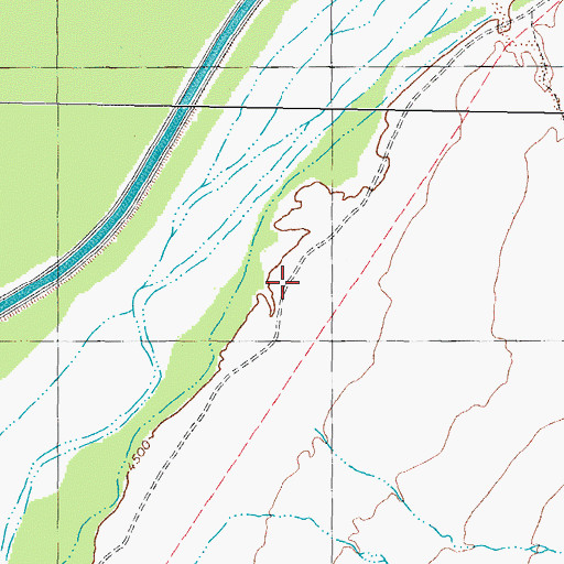 Topographic Map of Val Verde Water Well, NM