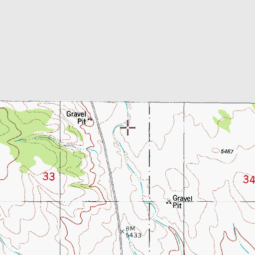 Topographic Map of North Water Well, NM
