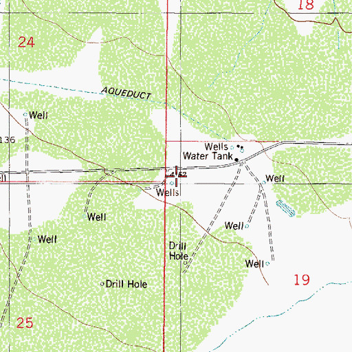 Topographic Map of Field Number 32 Water Well, NM