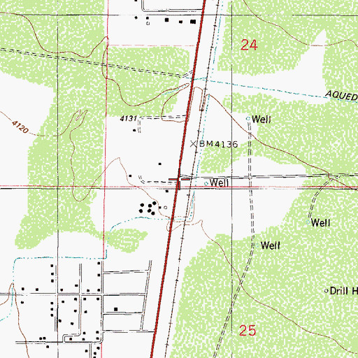 Topographic Map of 10051 Water Well, NM