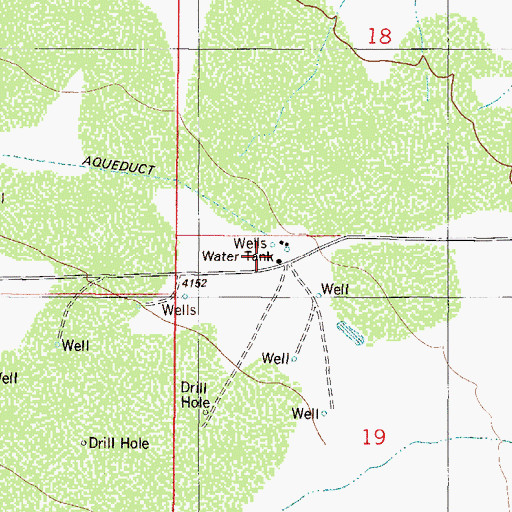 Topographic Map of New Number 13 Water Well, NM